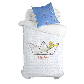 Parure de couette HappyFriday Le Petit Prince Navire Multicouleur Lit 1 persone 2 Pièces