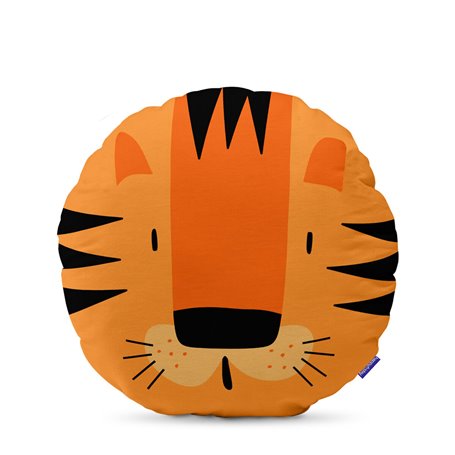 Coussin HappyFriday HF Mini Multicouleur Tigre 50 x 50 cm