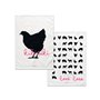 Tissu de cuisine HappyFriday Blanc Kikiriki Multicouleur 70 x 50 cm (2 Unités)