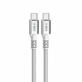 Câble USB-C vers USB-C DCU Blanc 1