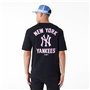T-shirt à manches courtes homme New Era  WORDMARK OS TEE NEYYAN 60435524  Noir (XL)