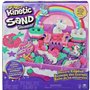 Kinetic Sand SABLE MAGIQUE - ROYAUME DES LICORNES 907 G + 8 MOULES - Créez Différentes Formes Hypnotisantes avec Ce Sabl