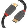 Lindy 36873 câble USB 3 m USB 2.0 USB C Noir