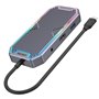 Hub USB Unitek PERUTKHUB0049 RGB Aluminium