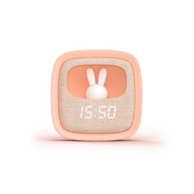 BILLY CLOCK REVEIL VEILLEUSE LAPIN ROSE