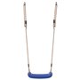 vidaXL Balançoire d'extérieur d'enfants simple et corde réglable bleu
