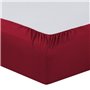 Vision - Drap housse Rouge - 160x200cm - 100% coton