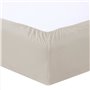 Vision - Drap housse Beige - 140x190cm - 100% coton