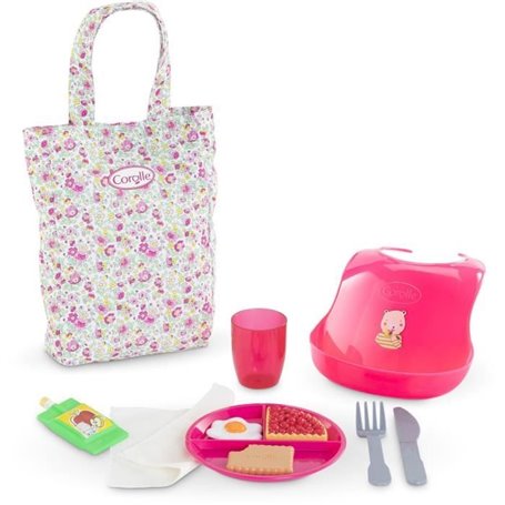 Accessoires poupon - COROLLE - Grand Coffret Repas - Pour poupon 36 et 42 cm - 11 accessoires - Des 2 ans