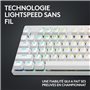 Clavier gamer - sans fil - LOGITECH G - G Pro X TKL Lightspeed - USB - AZERTY - Blanc
