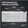 Clavier gamer - sans fil - LOGITECH G - G Pro X TKL Lightspeed - USB - AZERTY - Blanc