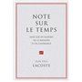 Note sur le temps