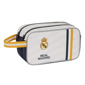 Trousse de Toilette Real Madrid C.F. Blanc Sportif 26 x 15 x 12.5 cm