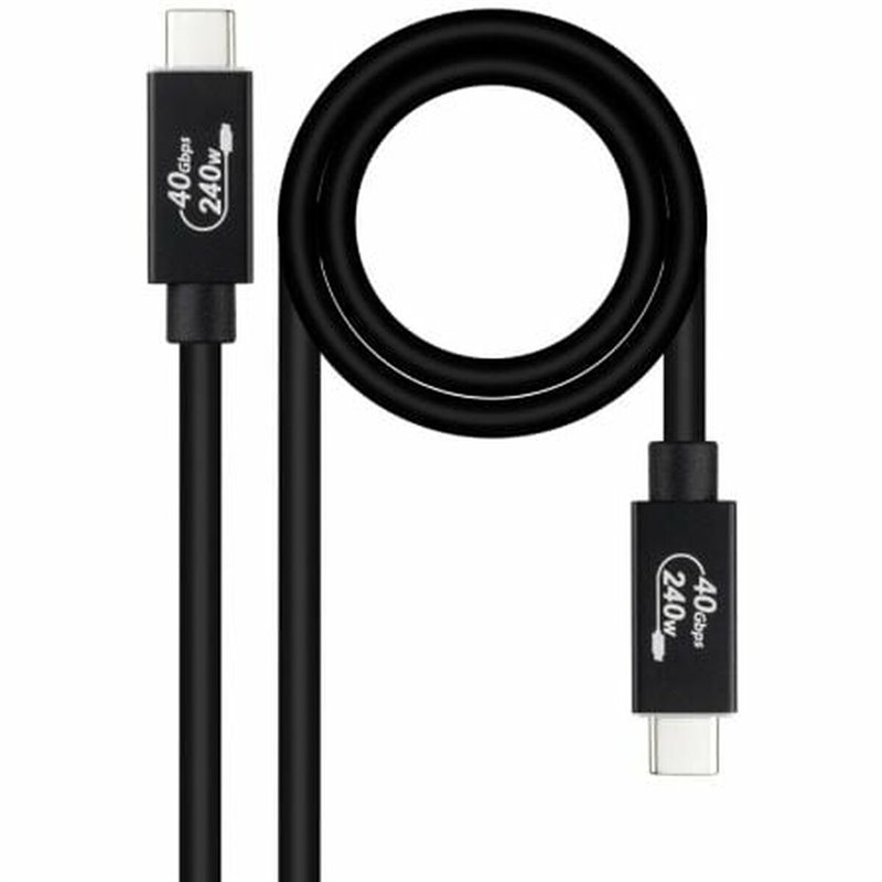 Câble USB NANOCâble 10.01.5002 Noir 1,8 m (1 Unité)