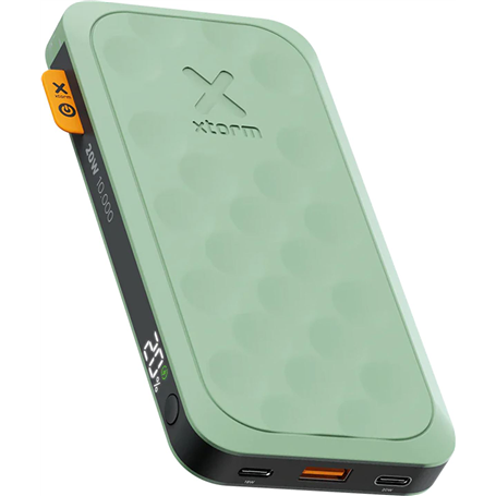 Powerbank Fuel Serie 5 USB A+C+C Power Delivery 10000mAh Verte - 100% Plastique recyclé Xtorm