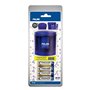Taille-crayon Milan BWM10149 Bleu Blanc Plastique