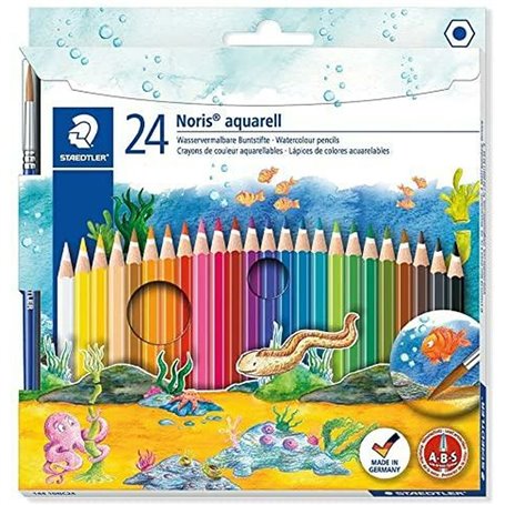 crayons de couleurs pour aquarelle Staedtler Noris Aquarell Multicouleur 24 Pièces