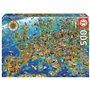 Puzzle Educa Europe Map (1 Unité) (500 pcs)