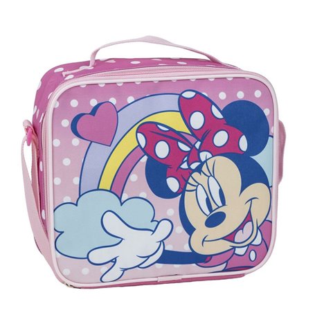 Porte-petit déjeuner Thermique Minnie Mouse Rose 8 x 19 x 23 cm