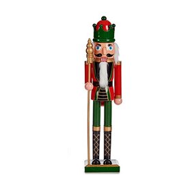 Figurine Décorative Rouge Vert Casse-Noisette 18