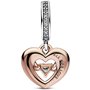Pendentif Femme Pandora TWO-TONE RADIANT HEART