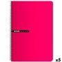 Cahier ENRI à carreaux Rouge Din A4 (5 Unités)