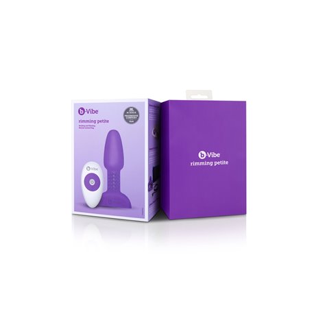 Petit plug anal avec bordure violet B-Vibe 93044