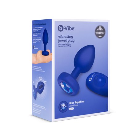 Vibromasseur B-Vibe Vibrating Jewel Blue marine L/XL