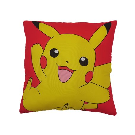 COUSSIN PIKACHU ET CARAPUCE 40x40CM