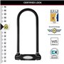 Antivol U en acier cémenté avec anse longue de 28cm - MASTER LOCK