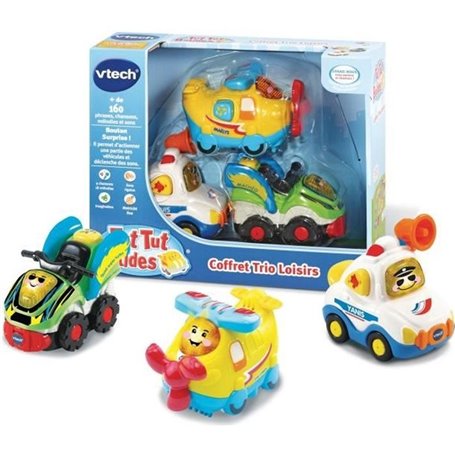 VTech Tut Tut Bolides - Coffret Trio Loisirs (Avion Formule 1 Bus)