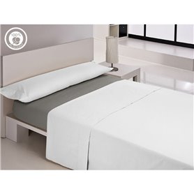 Drap housse Happy Home LISOS COTTON Gris Lit 1 persone Drap housse Happy Home LISOS COTTON Gris Lit 1 persone