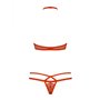Ensemble de Lingerie Obsessive 838-SET-3 Rouge S/M