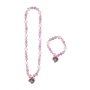 Ensemble Collier et Bracelets Minnie Mouse 2 Pièces Rose
