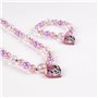 Ensemble Collier et Bracelets Minnie Mouse 2 Pièces Rose