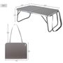 Table Piable Colorbaby Anthracite 60 x 40 x 25 cm Camping