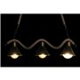 Suspension DKD Home Decor Naturel Noir Métal Corde 50 W (85 x 18 x 20 cm)