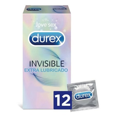 Préservatifs Invisibles Extra Lubrifiés Durex 5052197049169 24 Unités (12 uds)