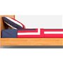 Jeu de draps Benetton Rouge Standard Poire 4 Pièces
