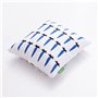 Coussin Benetton Bleu Blanc Carotte 40 x 40 cm