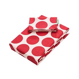 Jeu de draps Benetton Rouge 3 Pièces