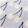 Couverture Benetton Jaune Bleu Cerises 140 x 190 cm Acrylique