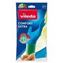 Gants de travail Vileda Confort Extra Bleu Vert Métal