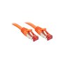 Lindy Rj45/Rj45 Cat6 0.3m câble de réseau Orange 0