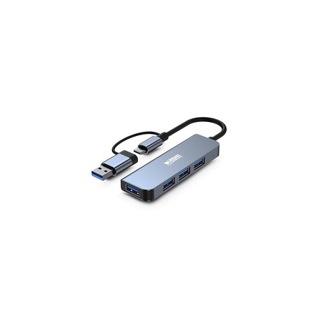 Urban Factory MHC35UF station d'accueil Avec fil USB 3.2 Gen 1 (3.1 Gen 1) Type-A Gris