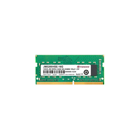 Transcend JetRam JM3200HSE-16G module de mémoire 16 Go 1 x 16 Go DDR4 3200 MHz