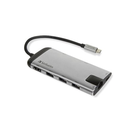 Verbatim 49142 station d'accueil USB 3.2 Gen 1 (3.1 Gen 1) Type-C Noir
