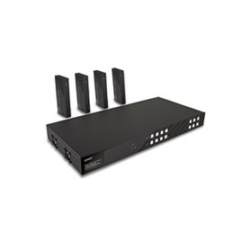 Lindy 38345 extension audio/video Émetteur et récepteur AV Noir