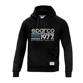 Sweat à capuche homme Sparco 1977 Noir M