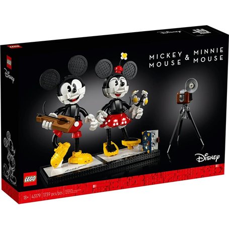 Set de construction Lego Mickey Mouse y Minnie Mouse Noir